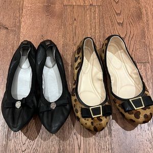 2 pairs of ballerina flats: Cole Haan and Rudsak leather! size 7US. $15 for 2!